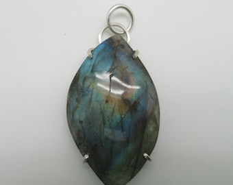 Labradorite and Sterling Pendant