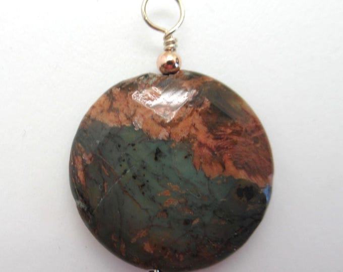 African Green Opal Pendant