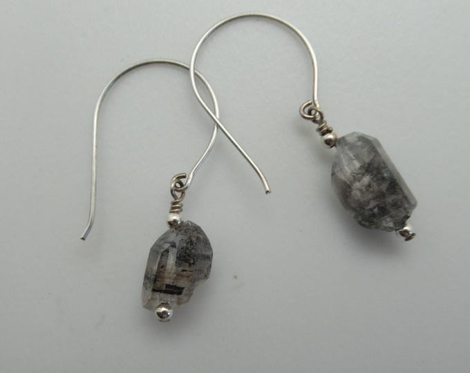 Herkimer Diamond (crystal quartz) and Sterling Silver Earrings