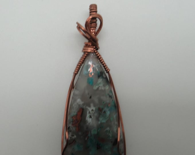 Natural Confetti Chrysocolla Pendant