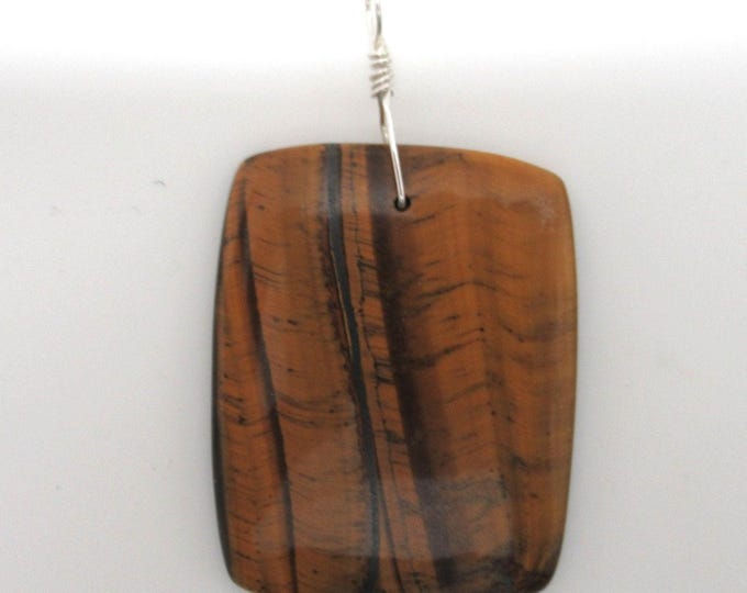 Large Natural Tiger Eye Pendant