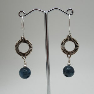 Kyanite and Sterling Silver Earrings