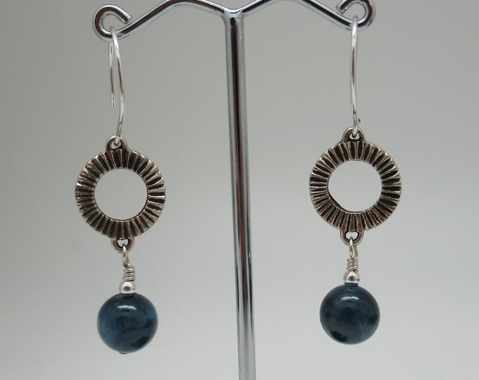 Kyanite and Sterling Silver Earrings