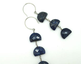 Lapis Lazuli and sterling earrings