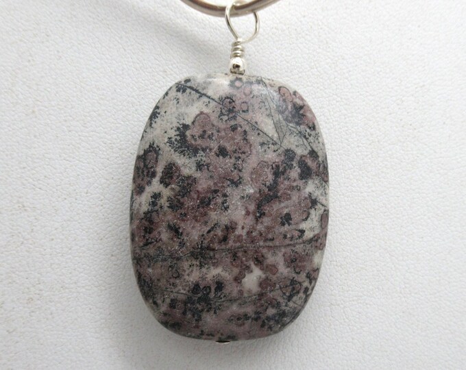Porcelain Jasper and Sterling Pendant
