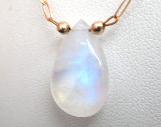 Moonstone and Gold-Filled Necklace