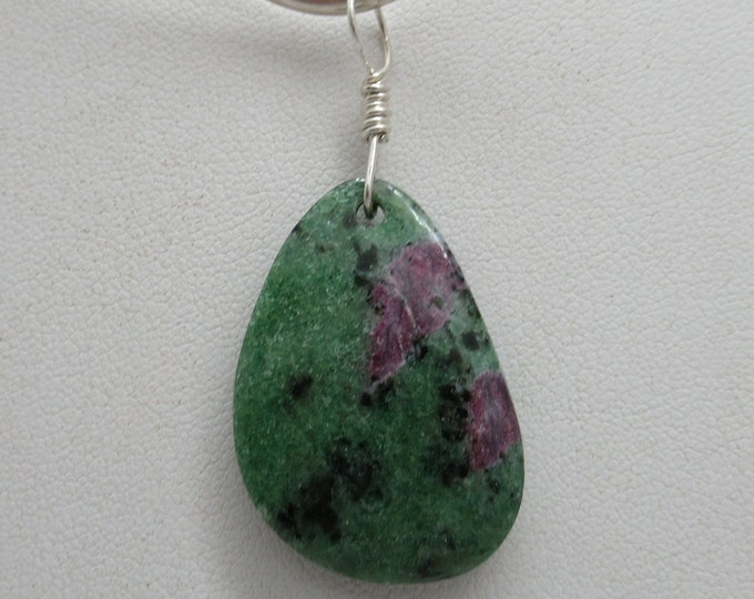 Ruby in Zoisite and Sterling Pendant