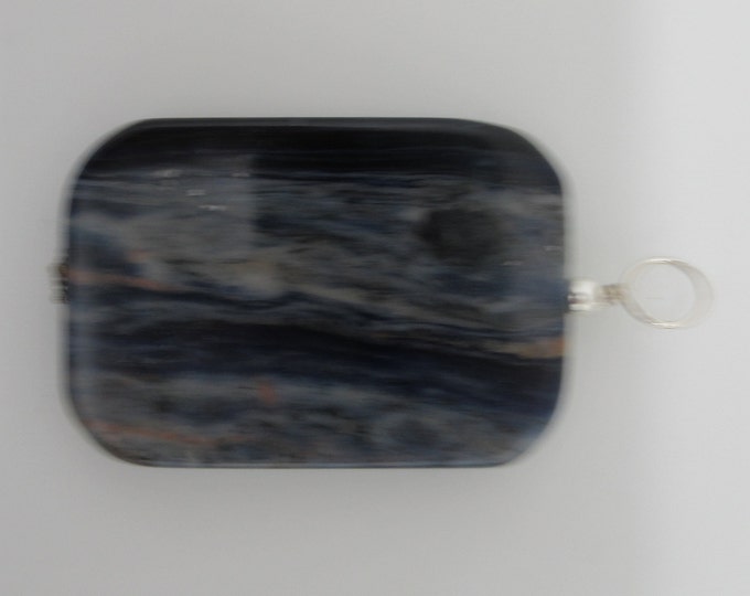Sodalite and Sterling Pendant