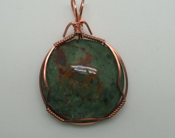 African Green Opal Pendant