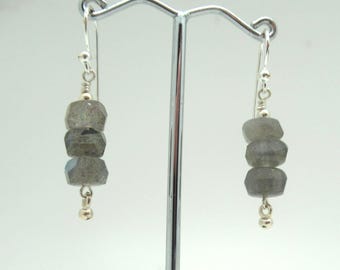 Beautiful Labradorite and Sterling Silver Earrings