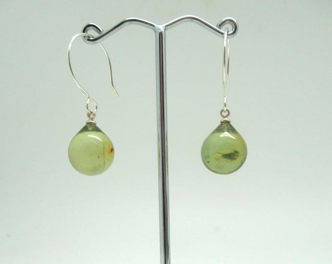 Baltic Amber and Sterling Silver Earrings ** with inclusions**