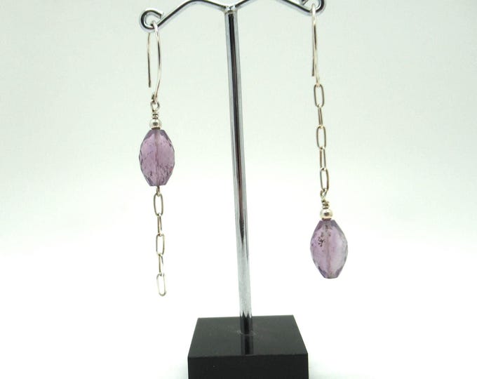 Amethyst and Sterling Silver Earrings
