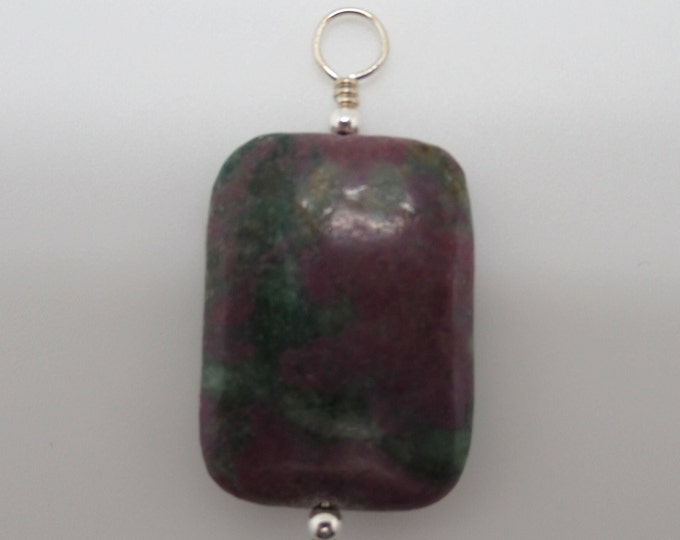 Ruby in Zoisite and Sterling Pendant