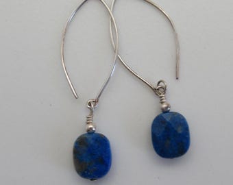 Lapis Lazuli and sterling earrings