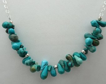 Turquoise and sterling necklace