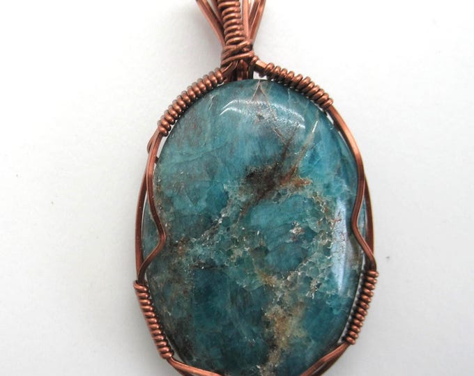 Apatite and Copper Pendant