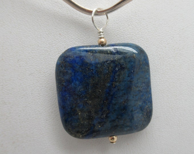 Lapis and Sterling Pendant