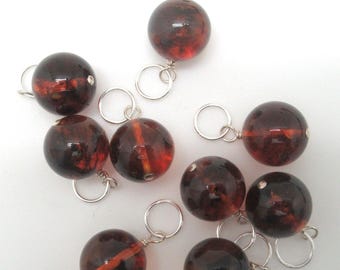 Baltic Amber and Sterling Pendant (one pc)