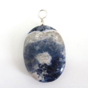 Sodalite and Sterling Pendant