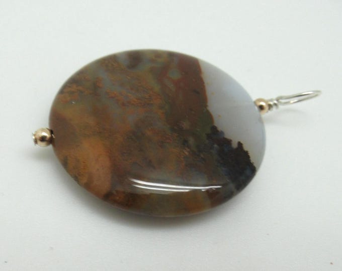 PIcture Jasper and Sterling Silver Pendant
