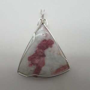 Natural Pink Tourmaline and Sterling Silver Pendant