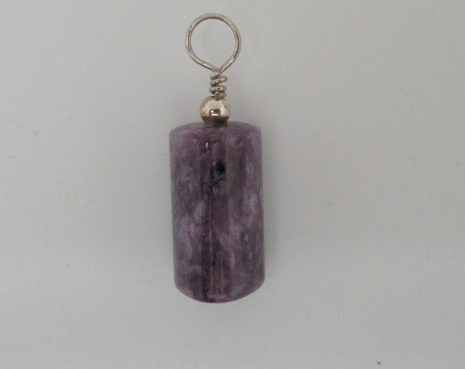 Charoite and Sterling Pendant