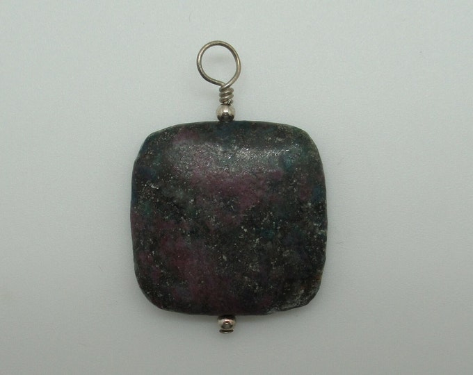 Ruby in Zoisite and Sterling Pendant
