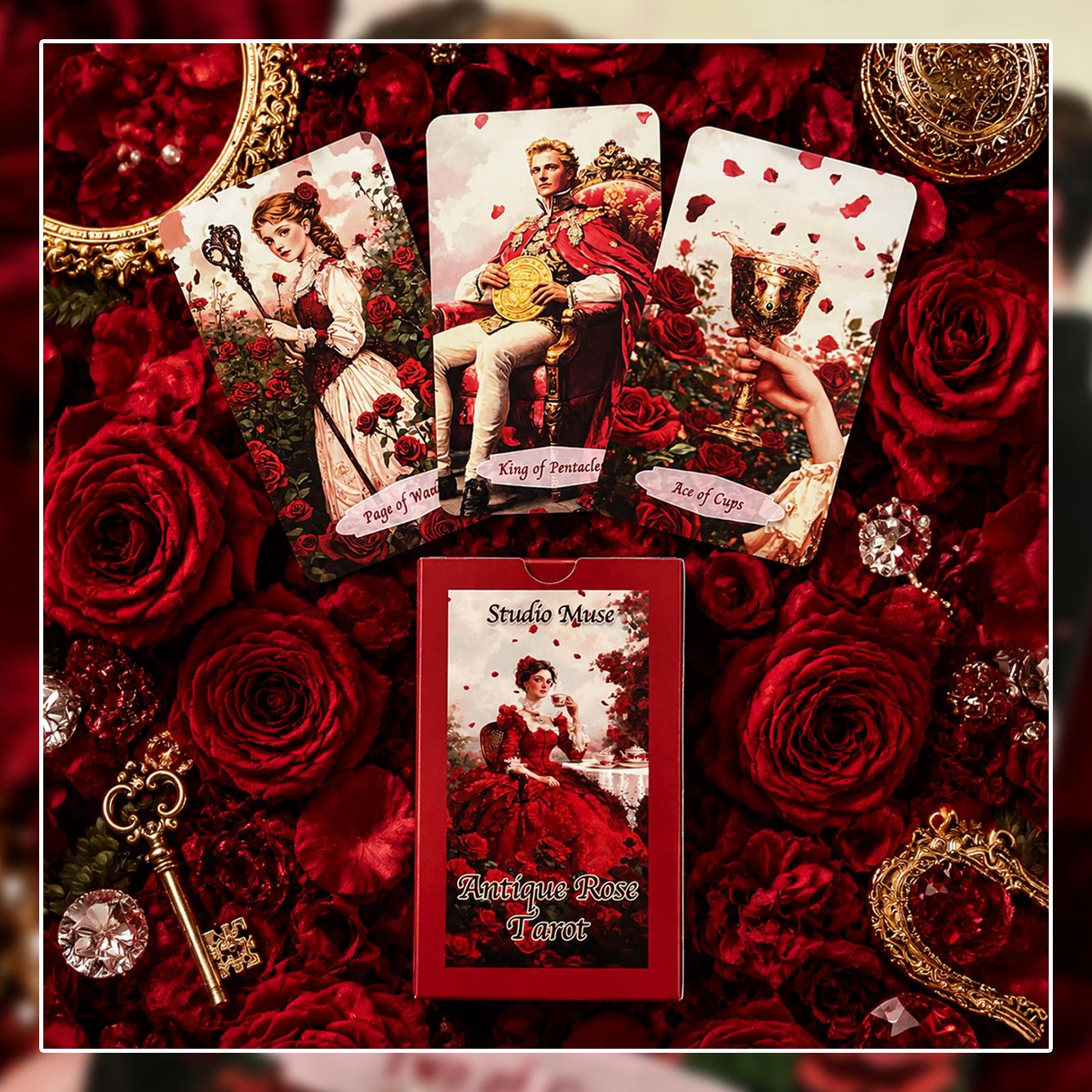 Antique Rose Tarot Card//tarot Card, Tarot Deck, Lenormand Card