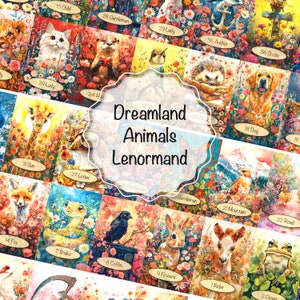 animais da terra dos sonhos lenormand //Carta Lenormand, baralho Lenormand, baralho Oracle, Oráculo, carta de tarô, baralho de tarô,
