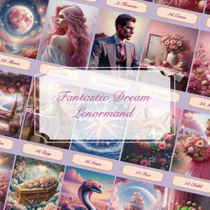 Fantastic dream Lenormand //Lenormand card, Lenormand card deck, Oracle deck, Oracle, Tarot card, Tarot deck,