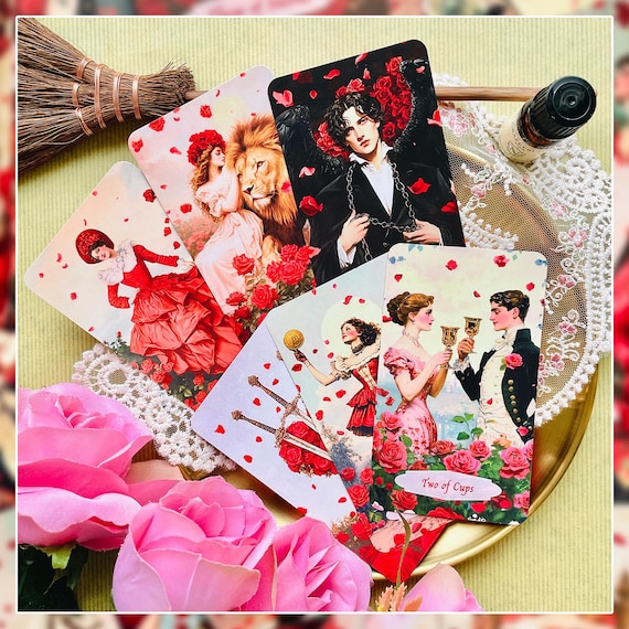 Antique Rose Tarot Card//tarot Card, Tarot Deck, Lenormand Card