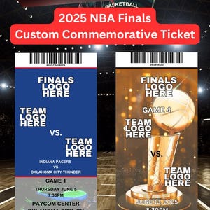 2025 NBA Finals Custom Gedenkkarte *Made for Jedes Spiel*