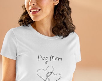 Dog mom. For the dog lover. Women&#39;s Midweight Cotton Tee