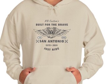 Mens and womens comfortable Unisex Heavy Blend™ Hooded Sweatshirt. Summer hoodie. Motorcycle lover. International shipping