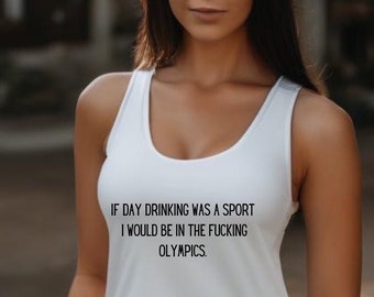Day drinking   Perfect gift. Humorous tank top for your wife. Women's Ideal Racerback Tank