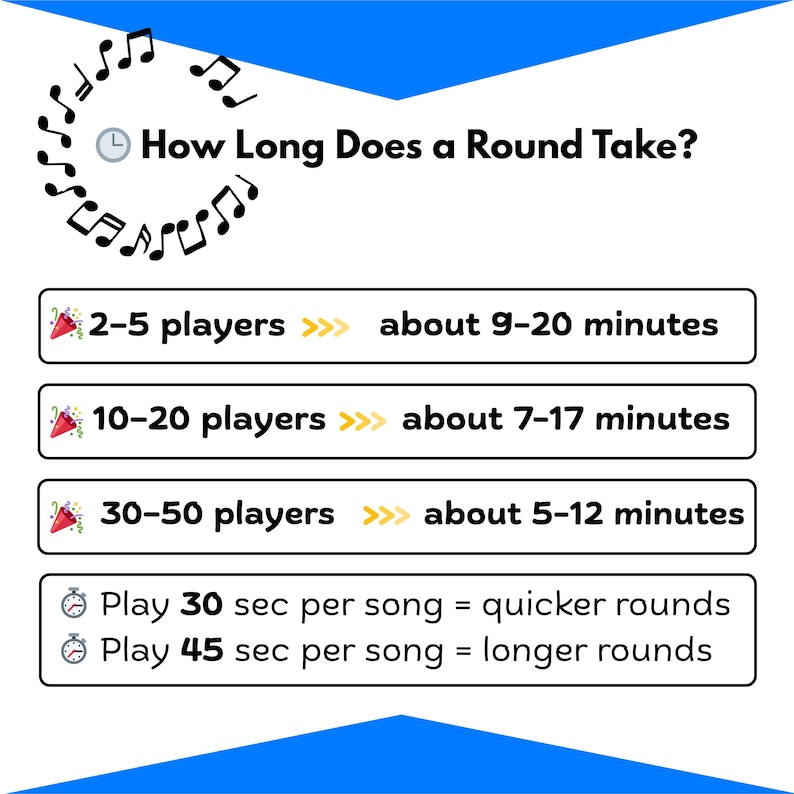 Music Bingo Game, 80s to 2020s Hits, Printable Party Game with Playlist, Fun for Adults, Teens, Events & Family Gatherings, Party Hits Music image 10