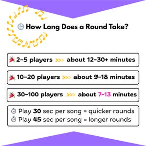 Music Bingo Game, 80s Hits, Printable Party Game with Playlists, Fun for Adults, Teens, Events & Family Gatherings image 9