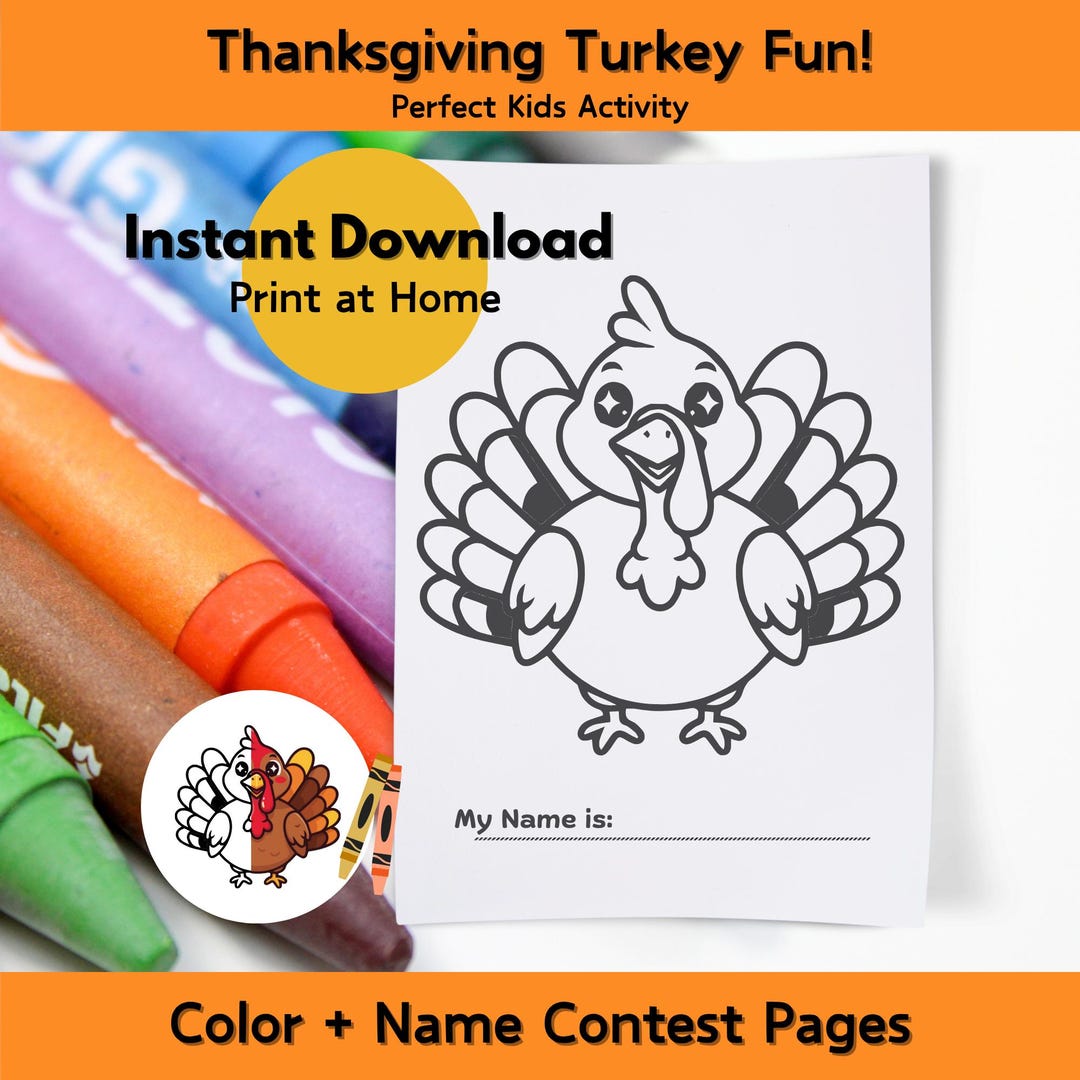 Thanksgiving Activities for Kids Printable | Turkey Coloring Pages ...