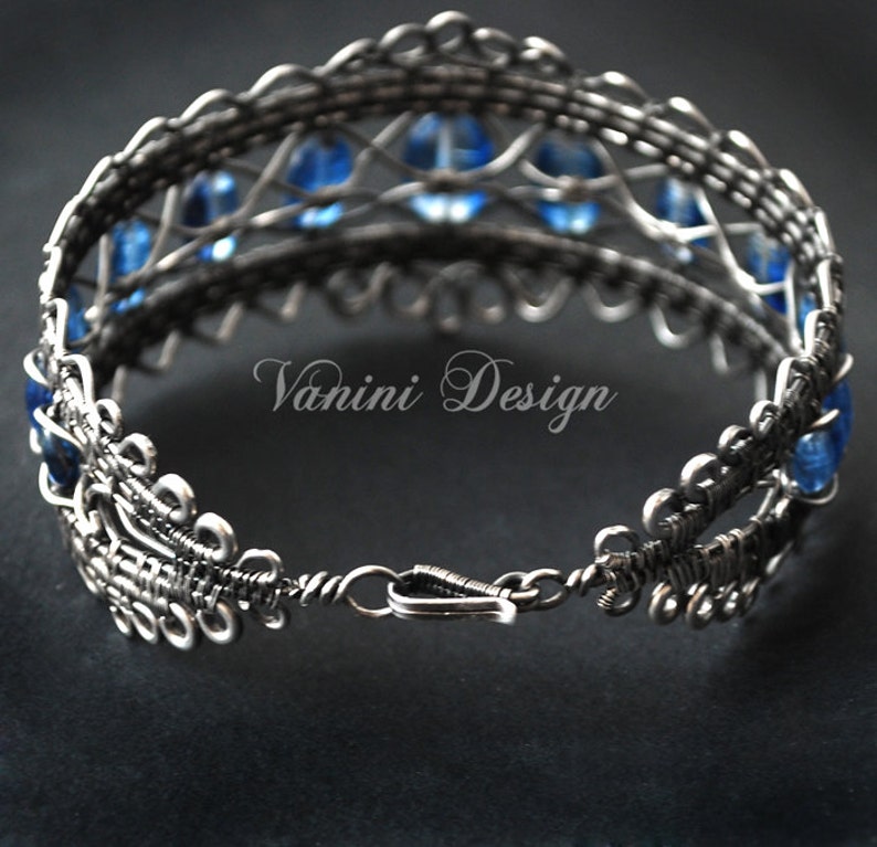 Sterling Silver Wide Bangle Bracelet Gemstone Silver Wide Etsy UK