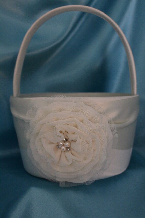 large flower girl basket