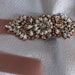 1 Inch Wide Deluxe Rose Gold Satin Ribbon Sash-rose Gold Rhinestone ...