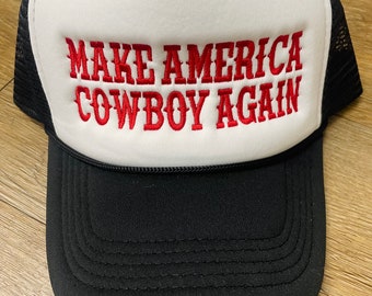 Casquette trucker Make America Cowboy Again