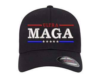 Gorra bordada Ultra MAGA: gorra con declaración política audaz