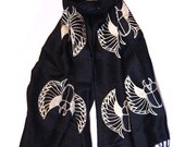 Silk Blend Scarab Scarf