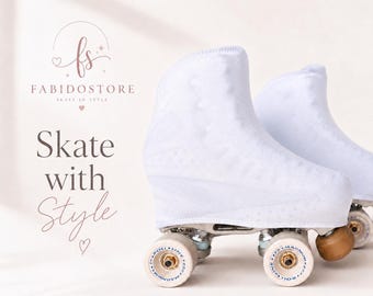 White covers for ice and roller skates