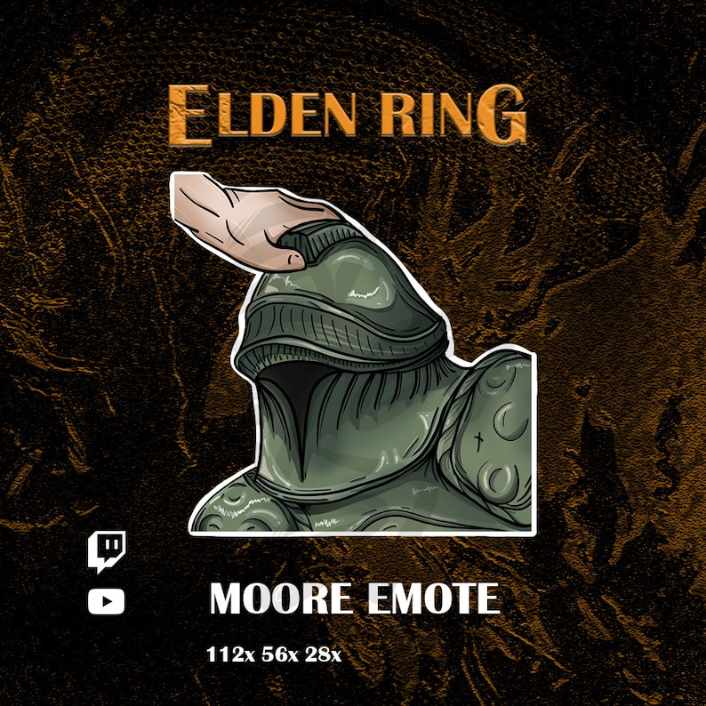 Elden Ring Emote Moore Twitch, Discord, Youtube Etsy