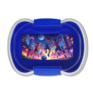 Lonchera de dos niveles con diseño de fútbol para niños, contenedor para el almuerzo, contenedor para almacenar alimentos, lonchera japonesa, linda lonchera