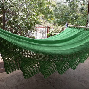 Colorful handwoven hammock nicaragua. They measure 140 inches long in their in-use position by 48 inches wide. The poles are made of cedar. Hammock made of manila cotton thread.