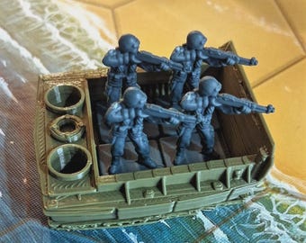LANDING CRAFT (Infantry) for/MEMOIR '44 3d Printed Plastic Higgins