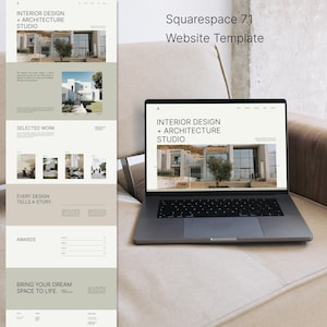 Squarespace-websitesjabloon voor portfolio's en bedrijven
